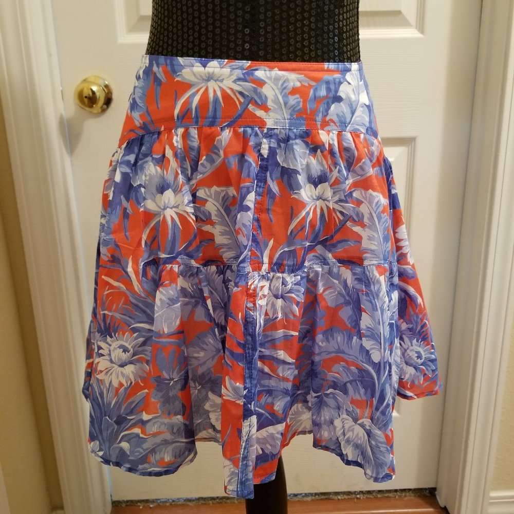 J Crew Floral Tiered skirt. New with tags
